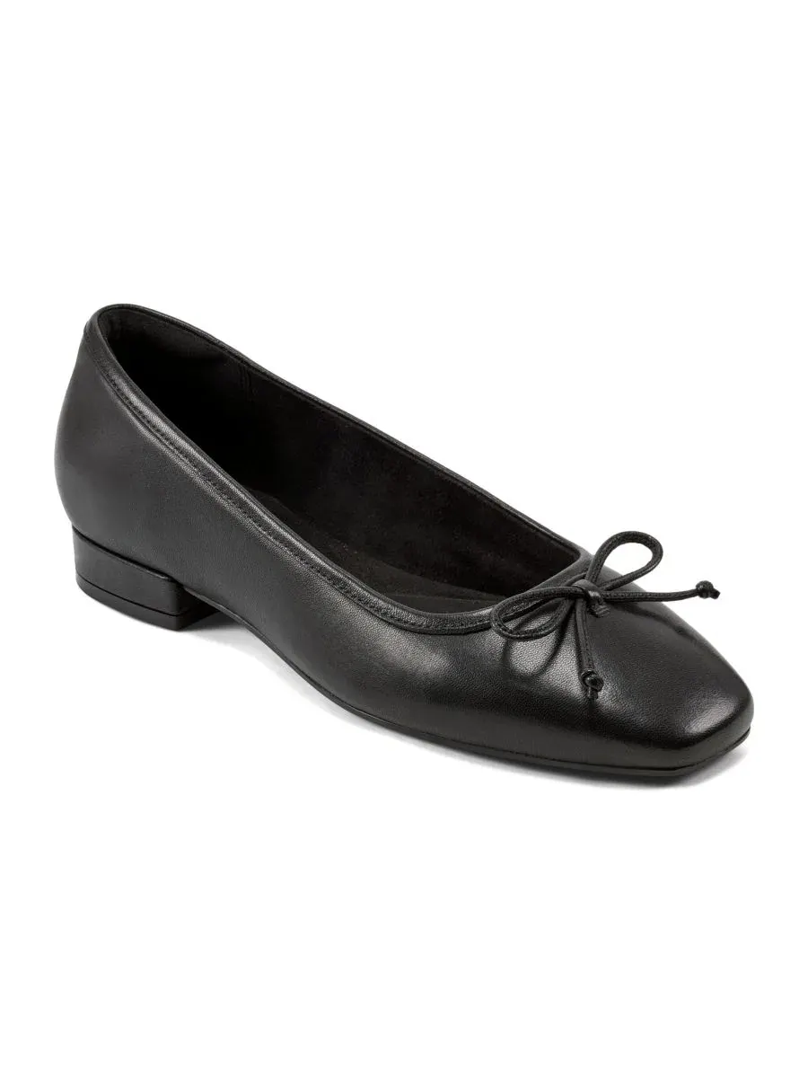 Балетки Rockport Sadie Square Toe Slip-On Ballet Dress Flats — изображение 1 из 5, черный