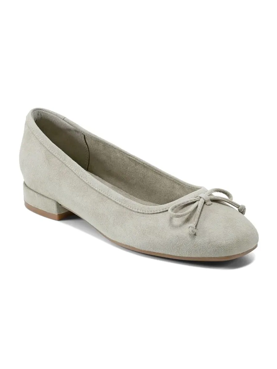 Балетки Rockport Sadie Square Toe Slip-On, цвет Stone Moss Suede