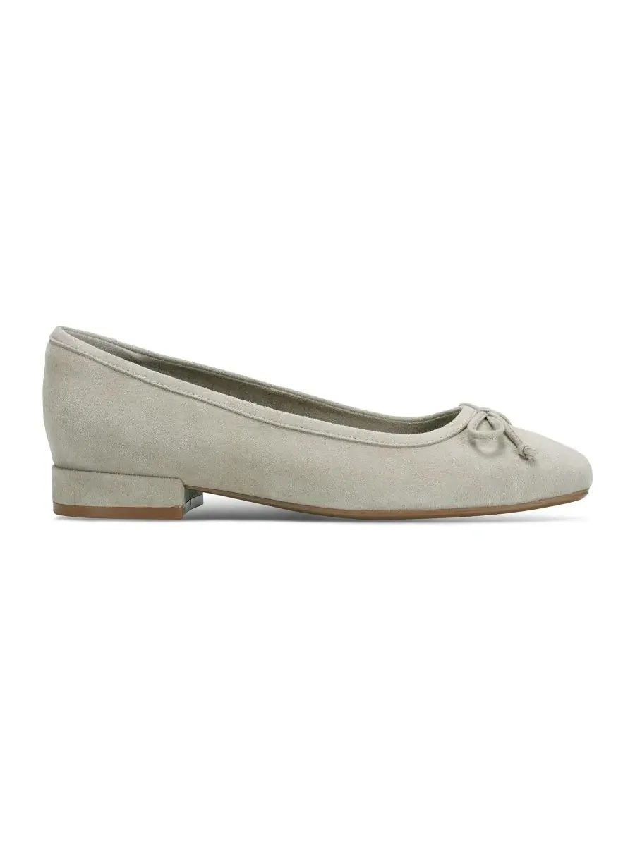 Балетки Rockport Sadie Square Toe Slip-On, цвет Stone Moss Suede — изображение 2 из 5