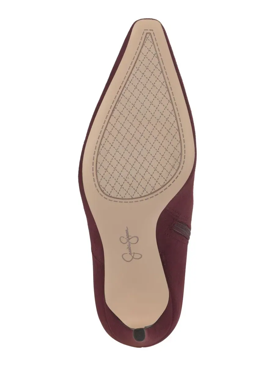 Ботинки-ботфорты на каблуке-шпильке Olyra Jessica Simpson, Cherry Mahogany Suede — изображение 5 из 5