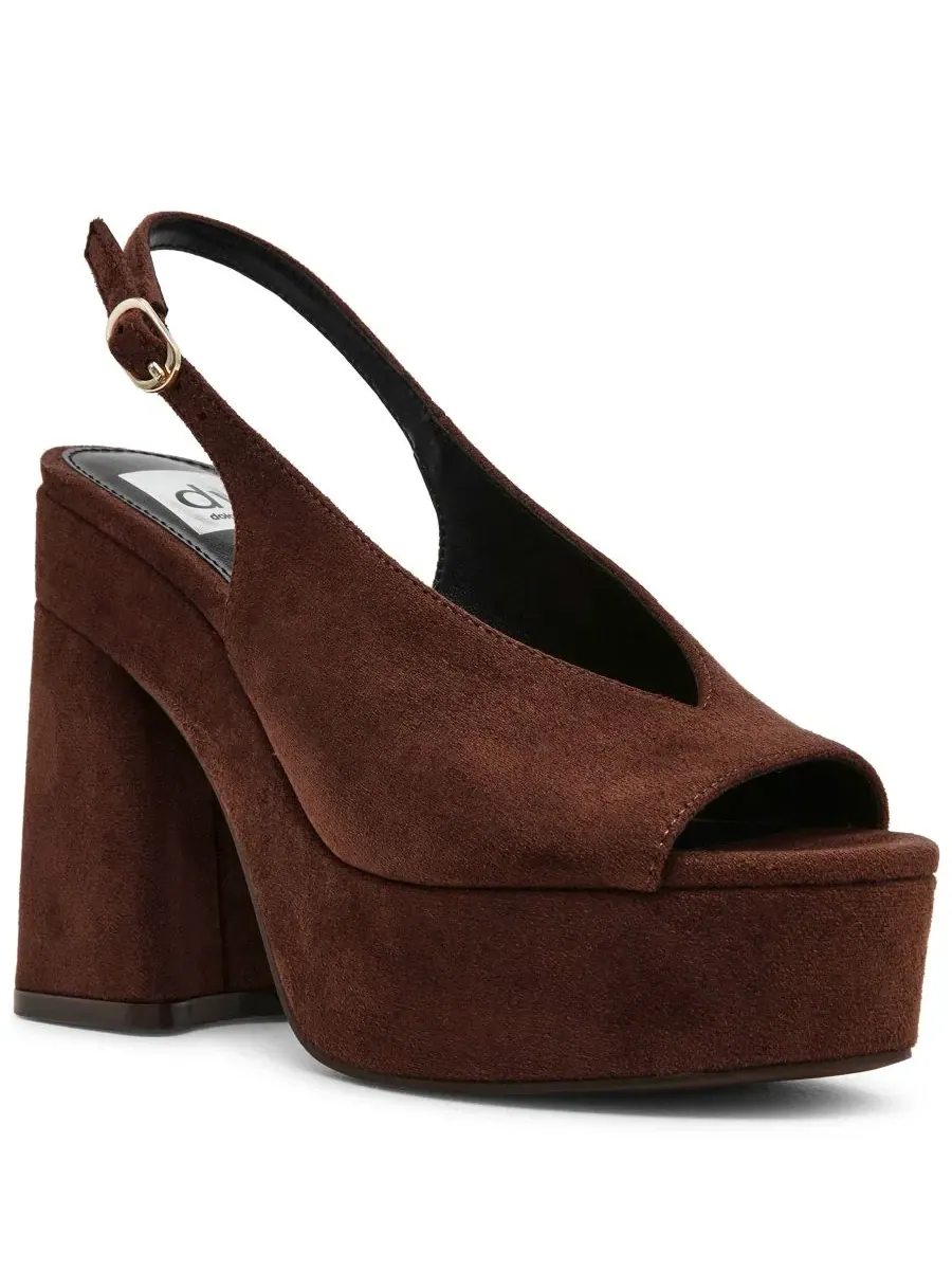 Сандалии на платформе и каблуке Wildan Slingback DV Dolce Vita — изображение 1 из 7, коричневый
