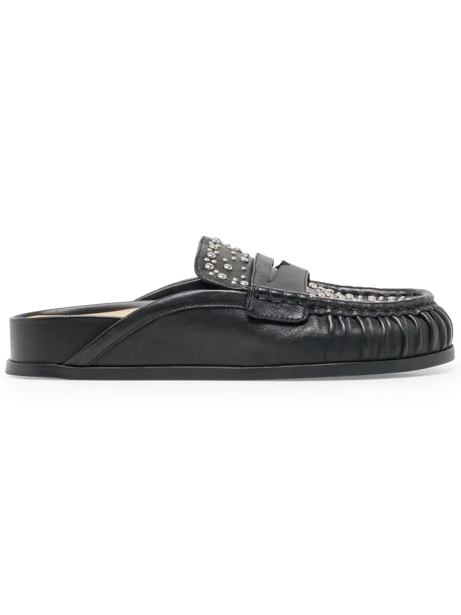 Женские мюли-лоферы с отделкой шипами и пряжкой Jordero Stud Buckle Dolce Vita — изображение 2 из 7, черный