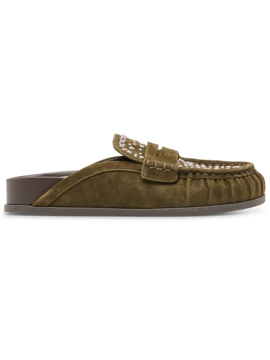 Мюли-лоферы с пряжкой Jordero Stud Dolce Vita, Moss Suede — изображение 2 из 7