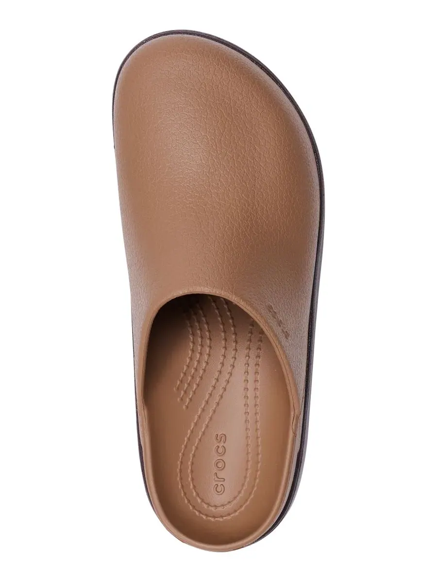 Платформенные клоги Dylan на каблуке 5,5 см Crocs — изображение 4 из 6, сепия