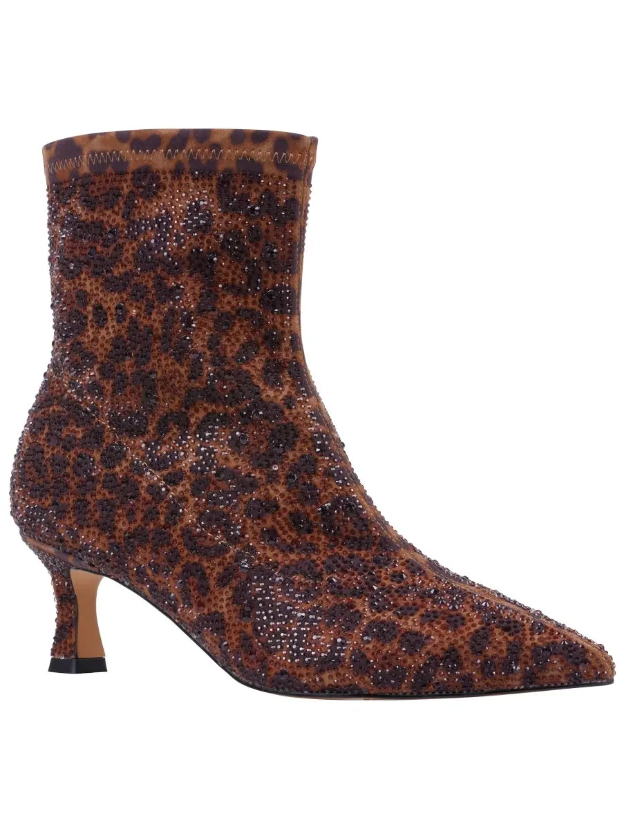 Женские ботильоны Tina с острым носком GC Shoes — изображение 1 из 5, леопардовый
