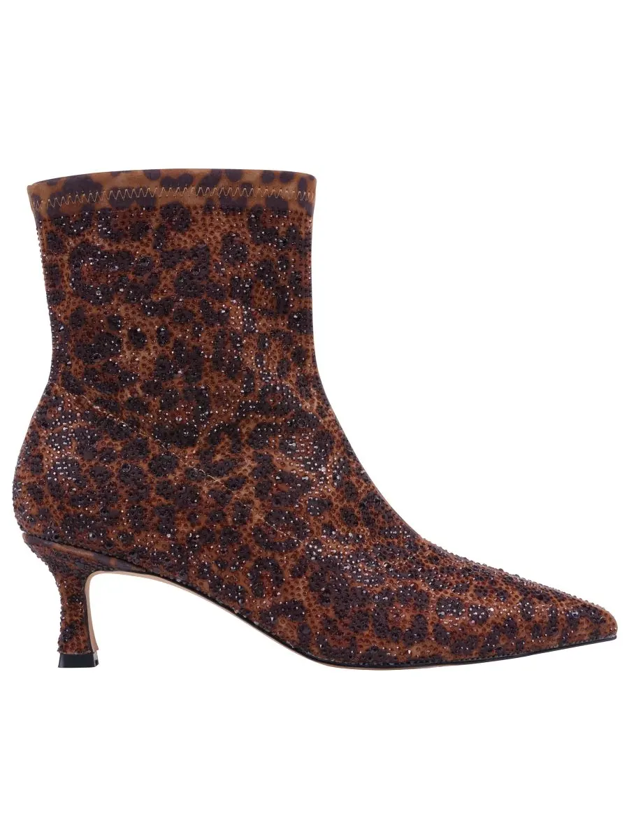 Женские ботильоны Tina с острым носком GC Shoes — изображение 2 из 5, леопардовый