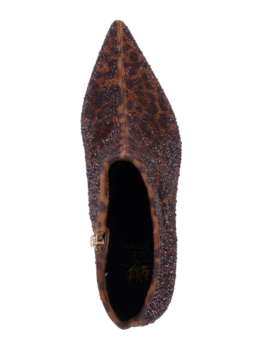 Женские ботильоны Tina с острым носком GC Shoes — изображение 4 из 5, леопардовый