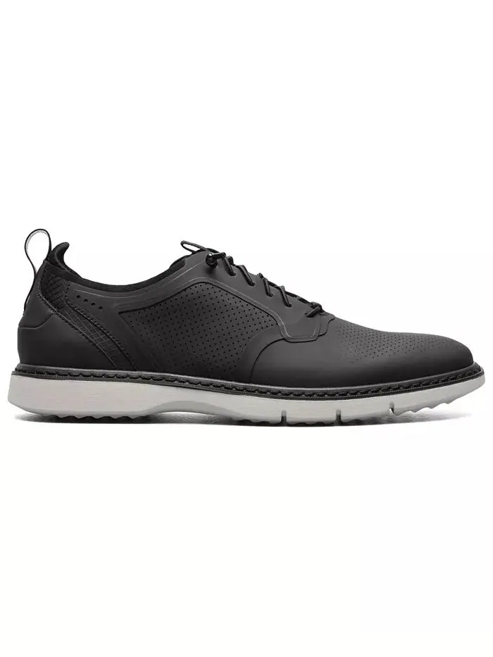 Мужские туфли Synchro Plain Toe с эластичными шнурками Stacy Adams — изображение 2 из 8, черный
