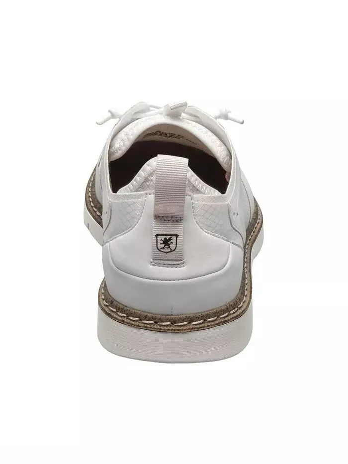 Мужские туфли Synchro Plain Toe с эластичными шнурками Stacy Adams — изображение 7 из 8, белый