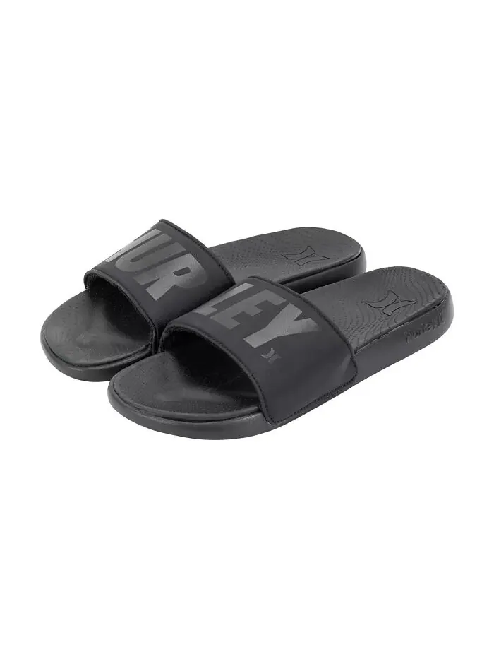 Сандалии мужские Jumbo Tier Slide Hurley — изображение 1 из 1, черный/белый