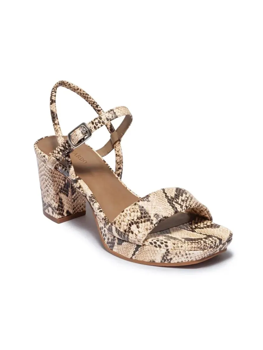 Сандалии с закрытым мысом на каблуке и платформой Canto Platform Sandal Bernardo Footwear — изображение 1 из 5, прозрачный