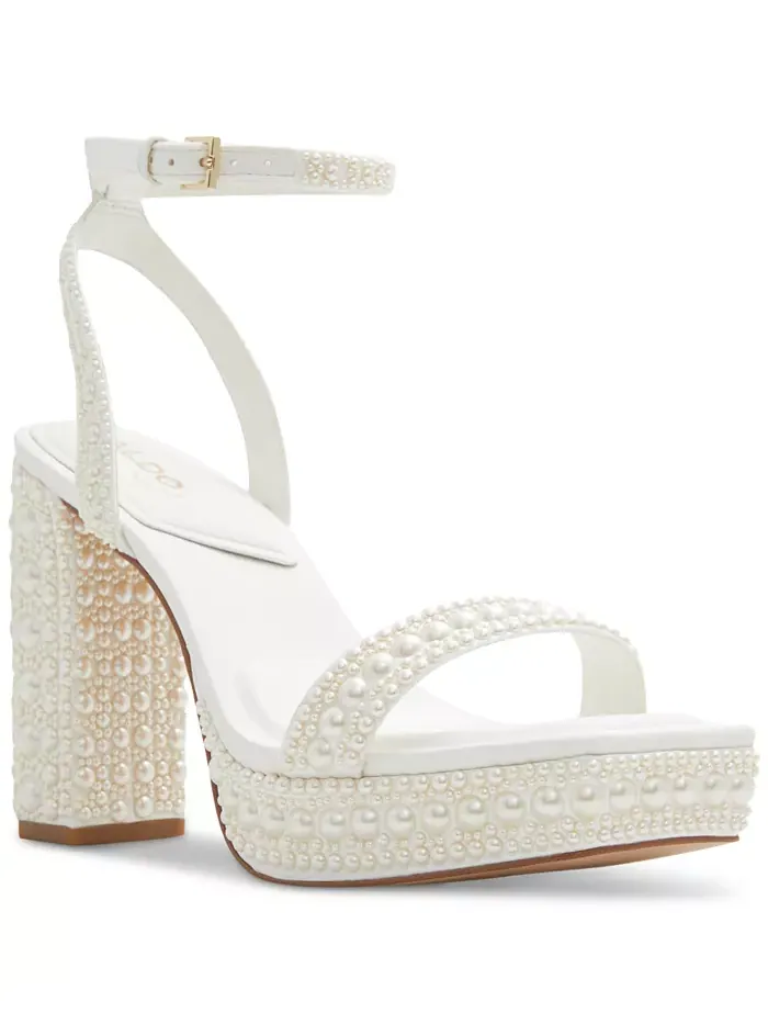 Женские сандалии на платформе Lulu Pearl из двух частей ALDO — изображение 1 из 5, белый