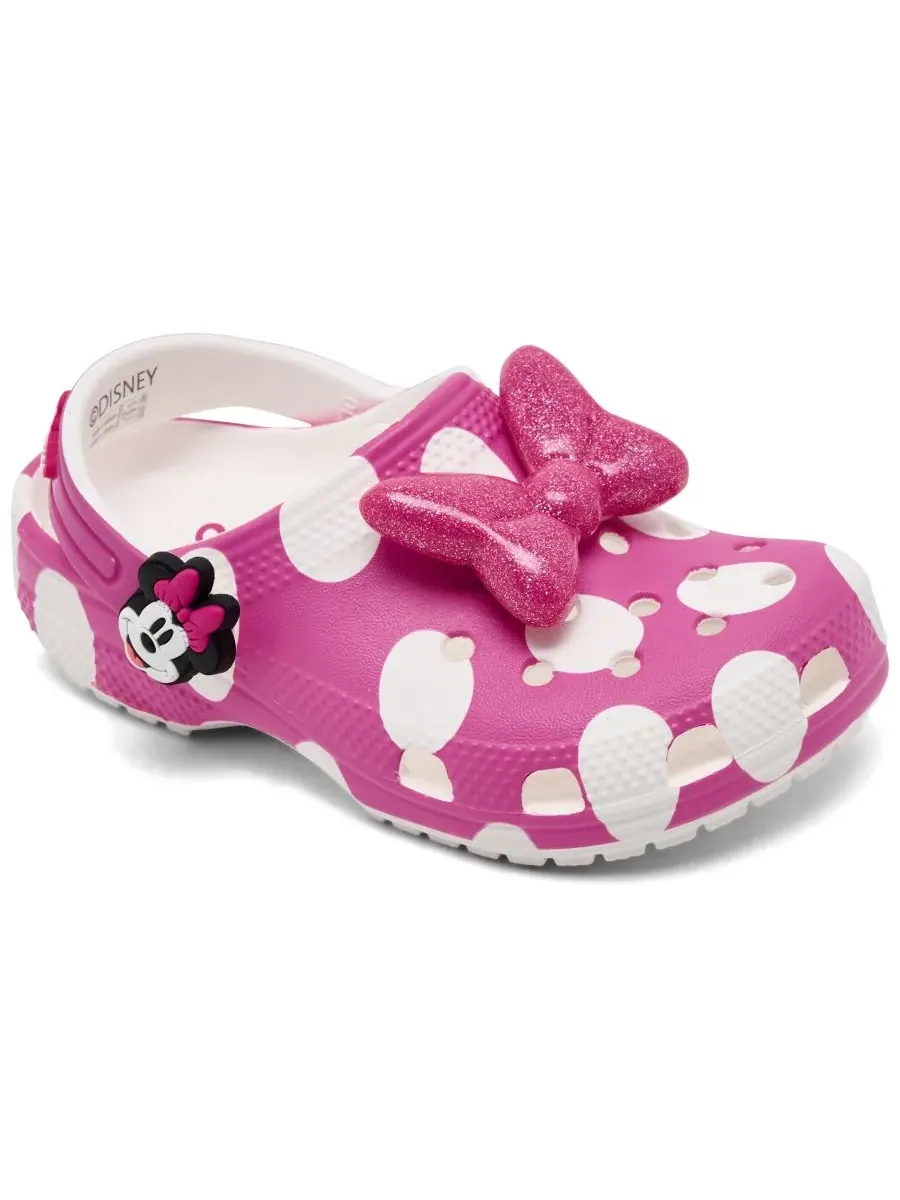 Детские классические сабо Disney с изображением Минни Маус от Finish Line для девочек Crocs — изображение 1 из 6, мульти