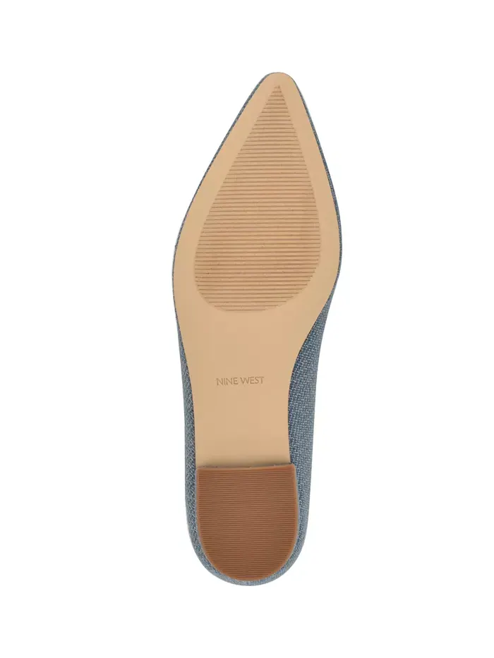 Женские туфли-лодочки с острым носом и стразами Hearts Nine West — изображение 5 из 5, синий джинсовый синий