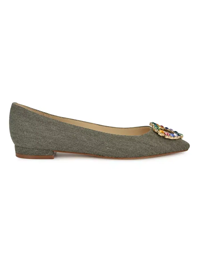 Женские туфли-лодочки с острым носом и стразами Hearts Nine West — изображение 2 из 5