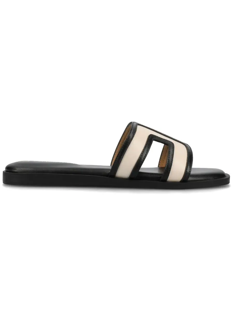 Женские сандалии-шлепанцы Primah H Band Slide Flat Journee Collection — изображение 2 из 5, черный