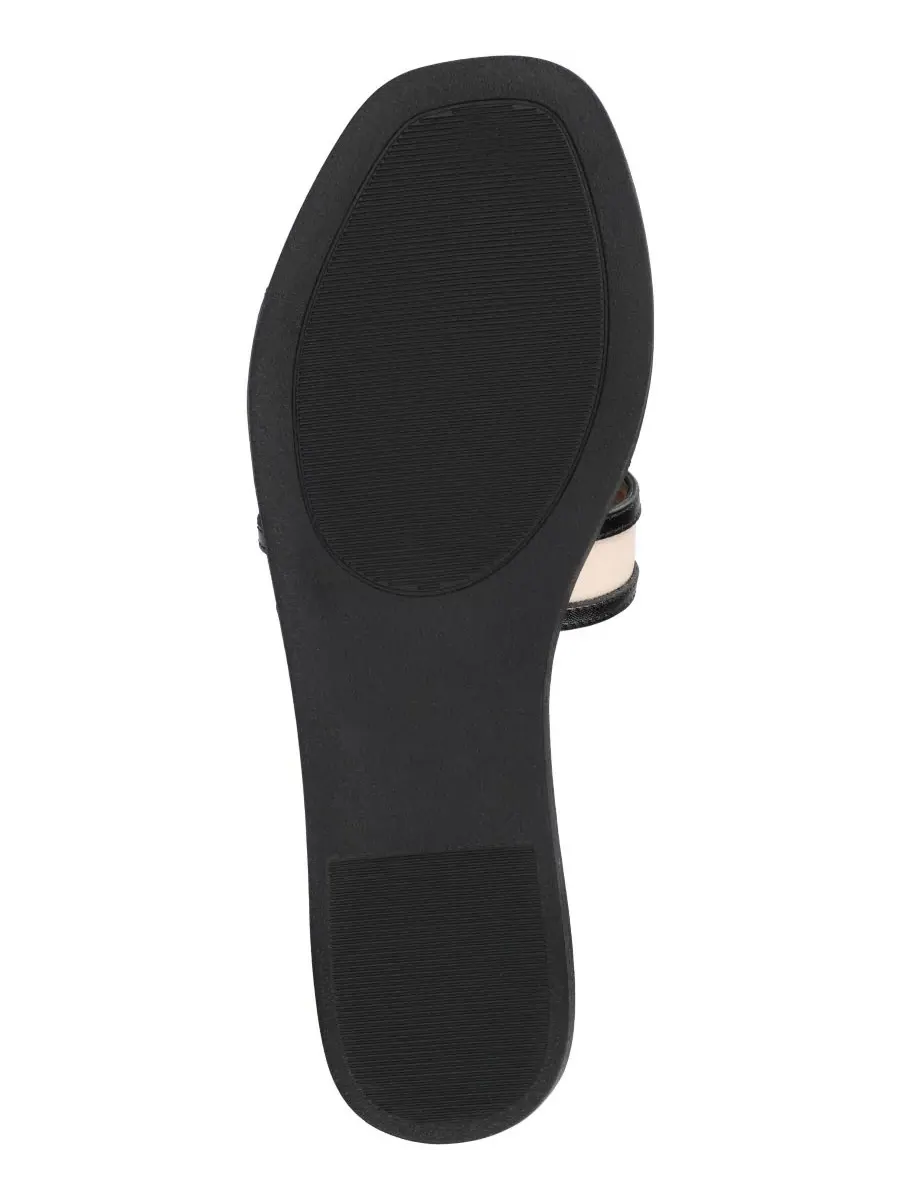 Женские сандалии-шлепанцы Primah H Band Slide Flat Journee Collection — изображение 5 из 5, черный