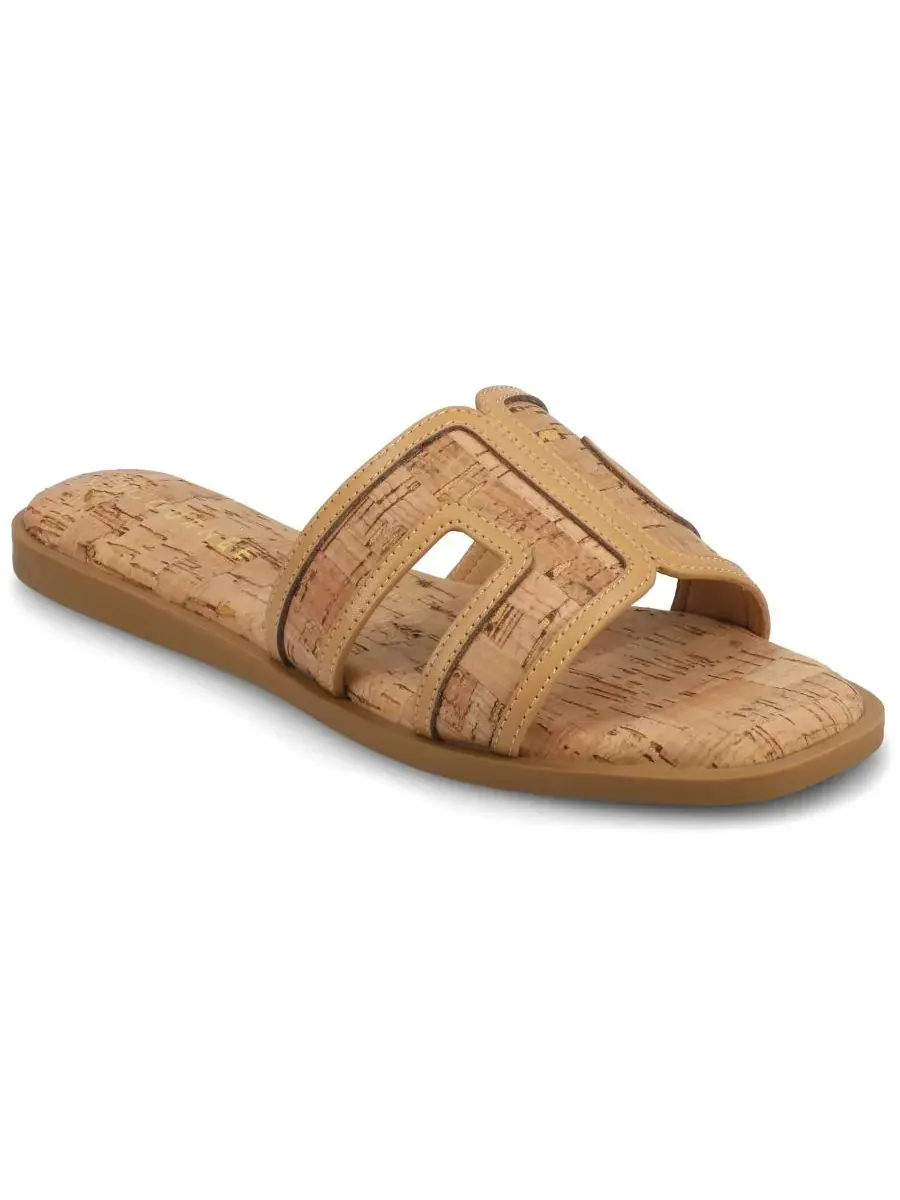 Женские сандалии-шлепанцы Primah H Band Slide Flat Journee Collection — изображение 1 из 5, корочка