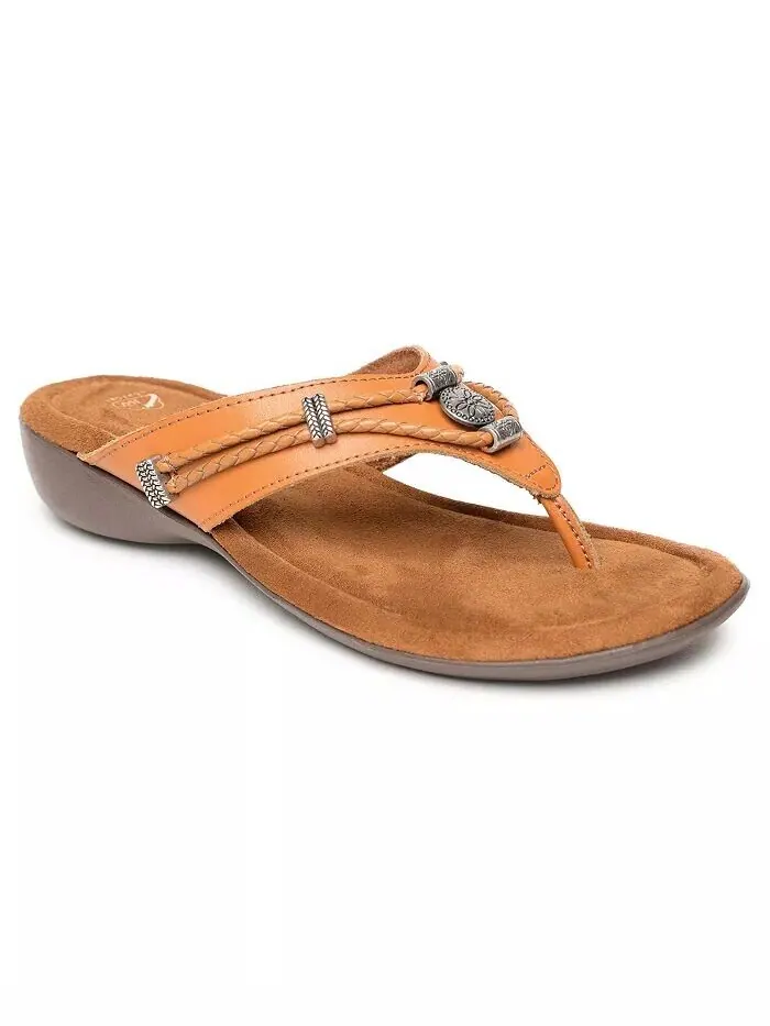 Женские босоножки Silverthorne 360 Thong Minnetonka — изображение 1 из 3, коричневый