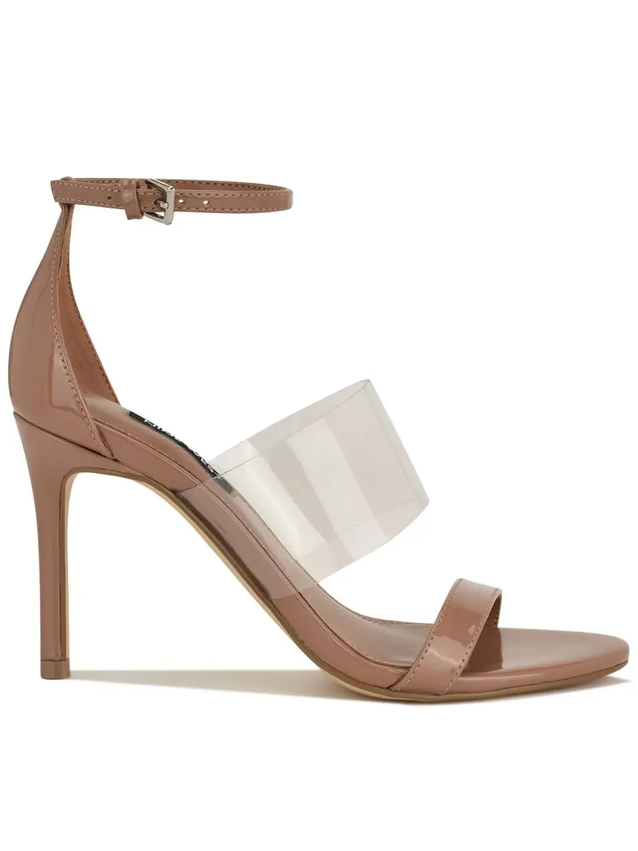 Женские сандалии-лодочки Vallie из винила с ремешками Nine West — изображение 2 из 5, прозрачный/натуральный