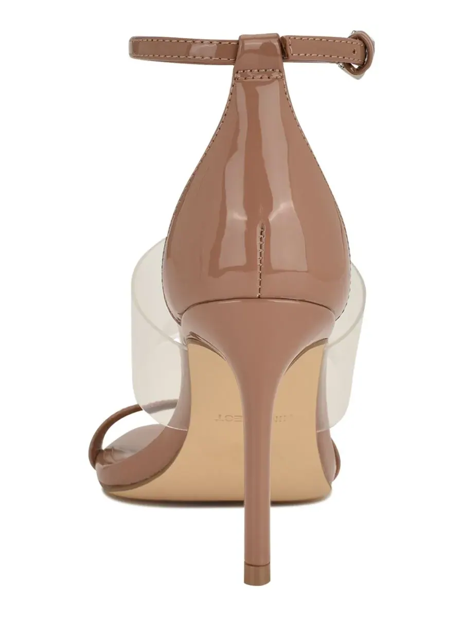 Женские сандалии-лодочки Vallie из винила с ремешками Nine West — изображение 3 из 5, прозрачный/натуральный