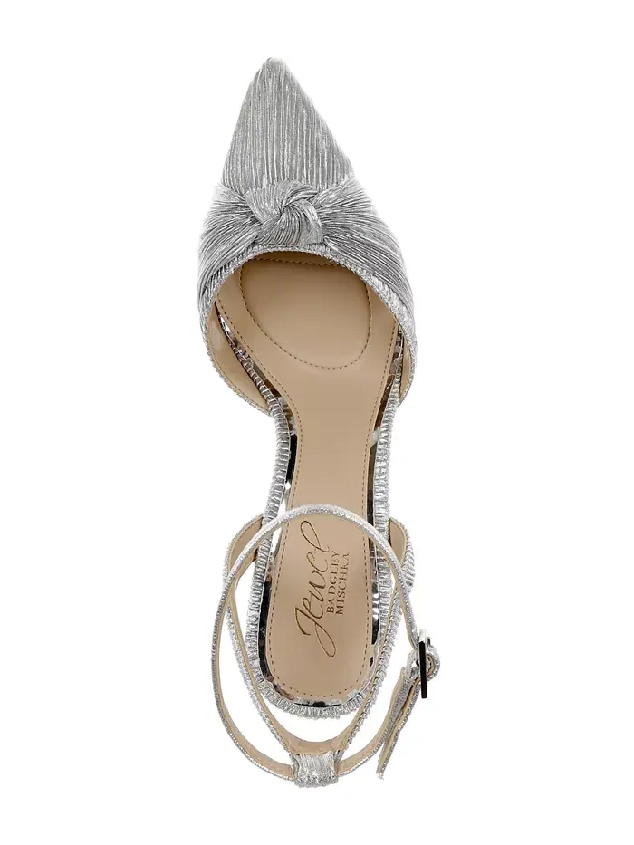 Женские туфли-лодочки Enid Jewel Badgley Mischka — изображение 4 из 5, серебряный