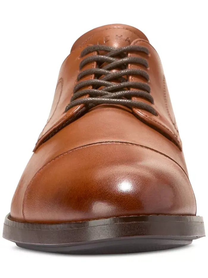 Мужские оксфорды Harmon Grand Cap Toe Cole Haan — изображение 3 из 9, бежевый