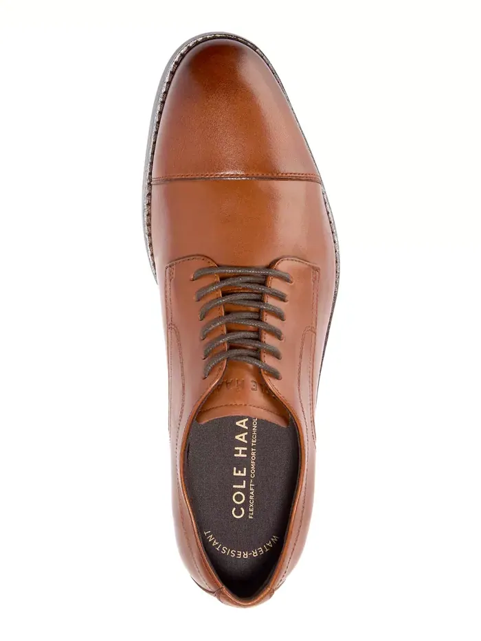 Мужские оксфорды Harmon Grand Cap Toe Cole Haan — изображение 4 из 9, бежевый