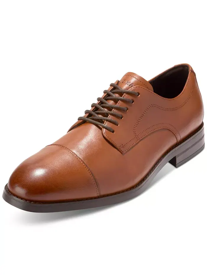 Мужские оксфорды Harmon Grand Cap Toe Cole Haan — изображение 5 из 9, бежевый