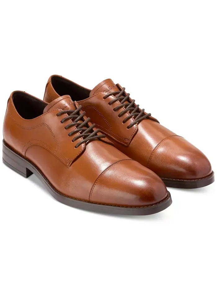 Мужские оксфорды Harmon Grand Cap Toe Cole Haan — изображение 8 из 9, бежевый