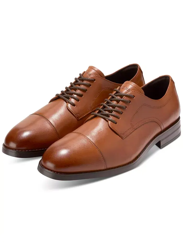 Мужские оксфорды Harmon Grand Cap Toe Cole Haan — изображение 9 из 9, бежевый