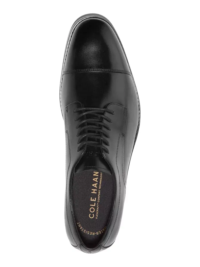 Мужские оксфорды Harmon Grand Cap Toe Cole Haan — изображение 4 из 9, черный