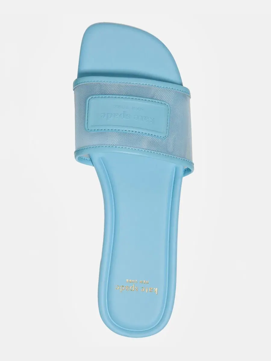 Женские сандалии-шлепанцы Breezy Slide без шнурков kate spade new york — изображение 4 из 5, аквамариновый