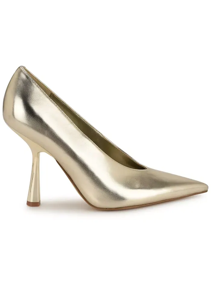 Женские туфли-лодочки Korela с острым носом Nine West — изображение 2 из 5, золото