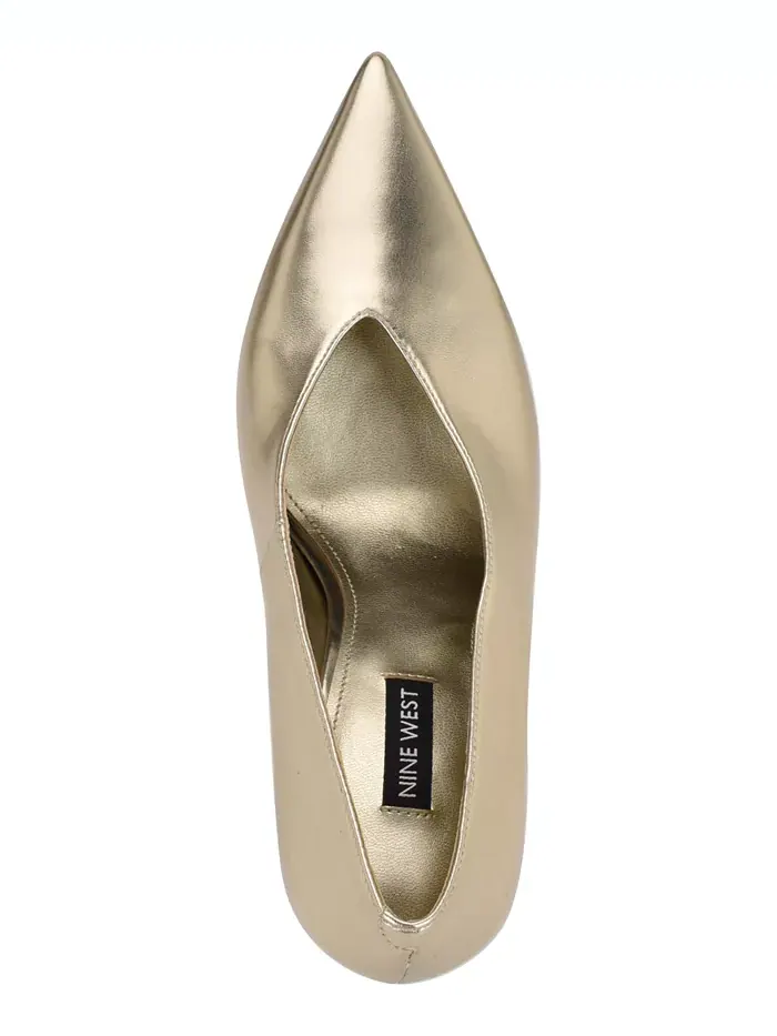 Женские туфли-лодочки Korela с острым носом Nine West — изображение 4 из 5, золото