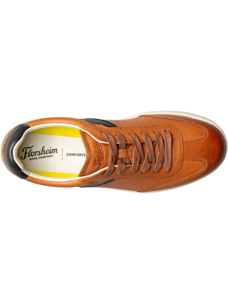 Мужские кроссовки Pace с круглым носком и шнуровкой Florsheim — изображение 7 из 7, коньячный мульти
