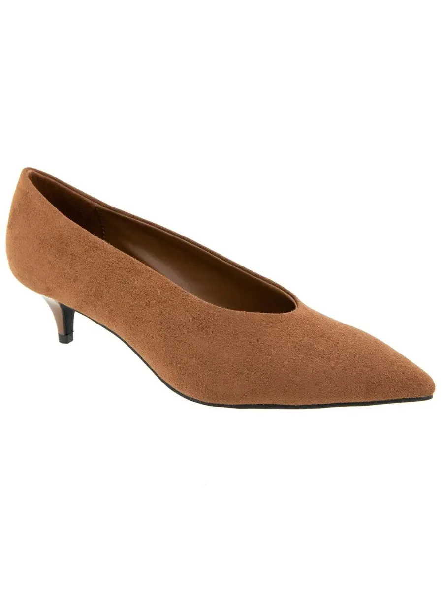 Туфли-лодочки на каблуке-рюмочке Pacsin High Vamp BCBG — изображение 1 из 5, бежевый