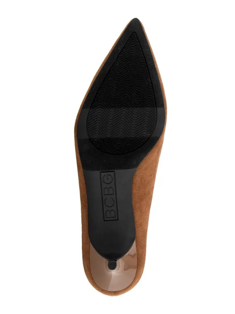 Туфли-лодочки на каблуке-рюмочке Pacsin High Vamp BCBG — изображение 5 из 5, бежевый