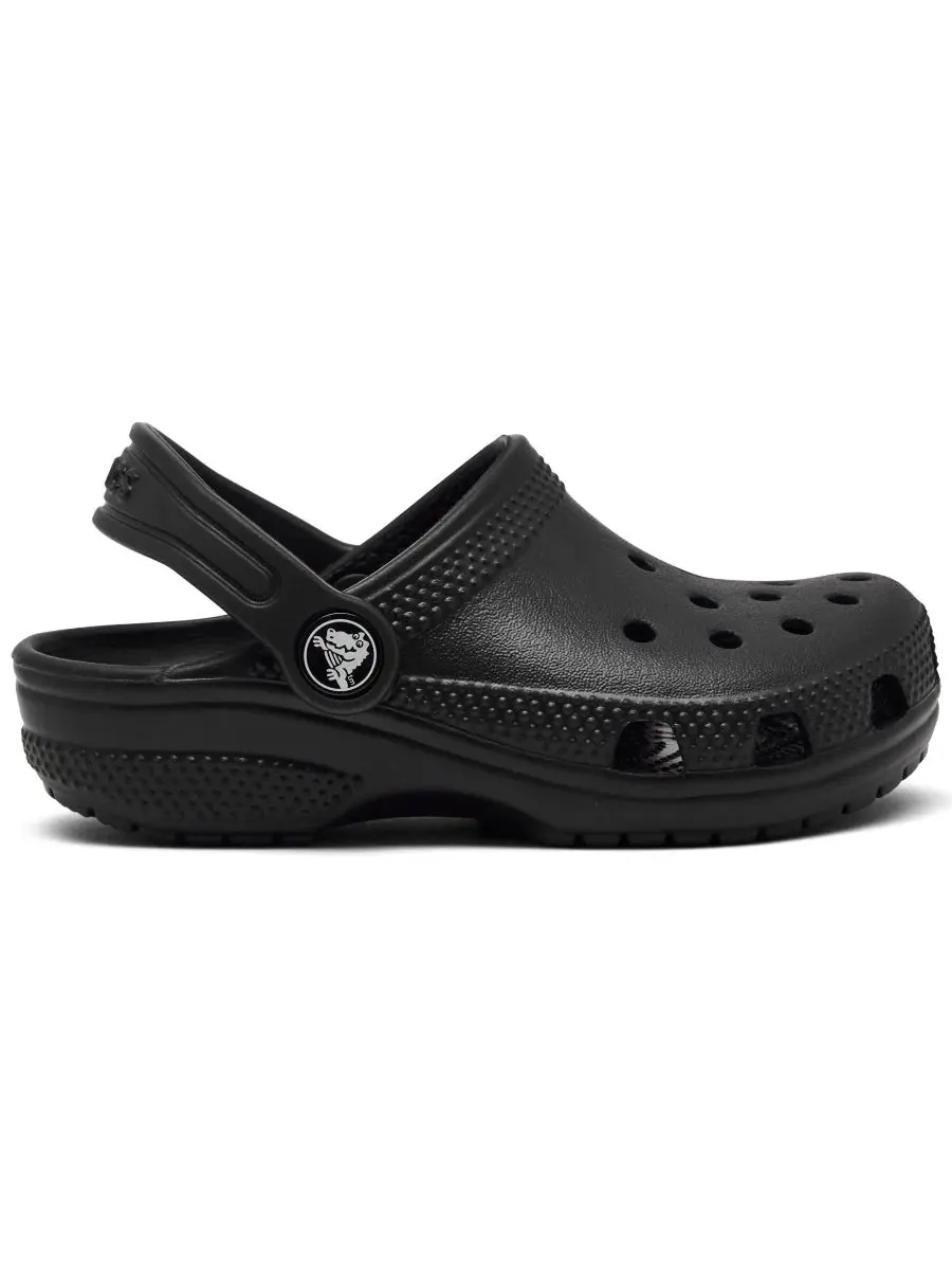Детские классические клоги Crocs — изображение 2 из 7, черный