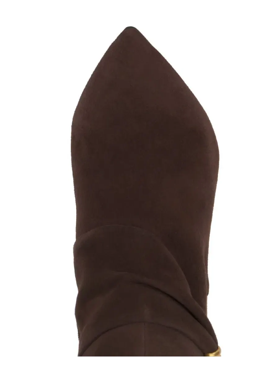 Ботинки-стилетто с заостренным носком Meezo Vince Camuto, Brownie Suede — изображение 4 из 6
