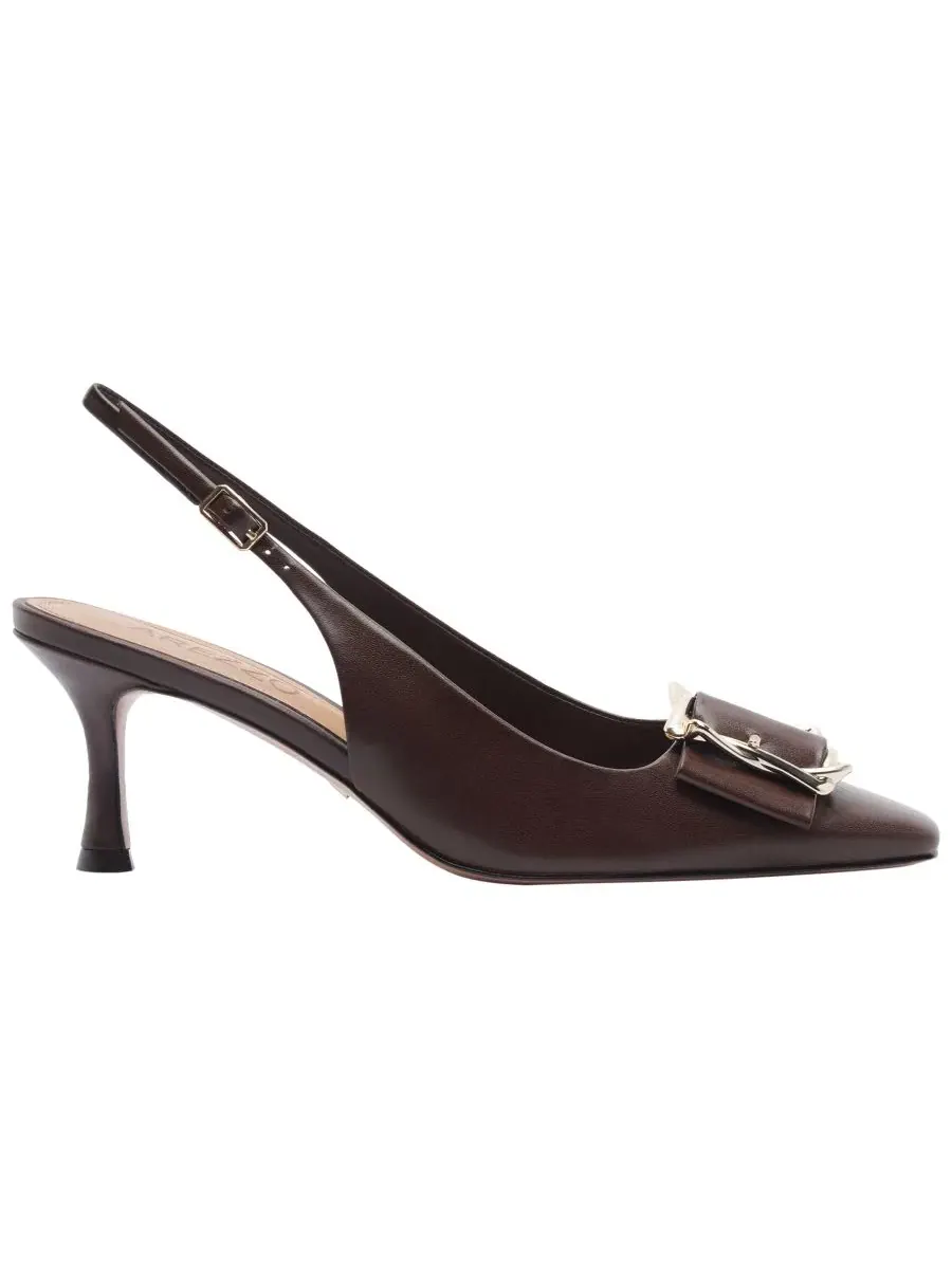 Туфли-лодочки Florence Mid Stiletto Arezzo — изображение 2 из 5, какао