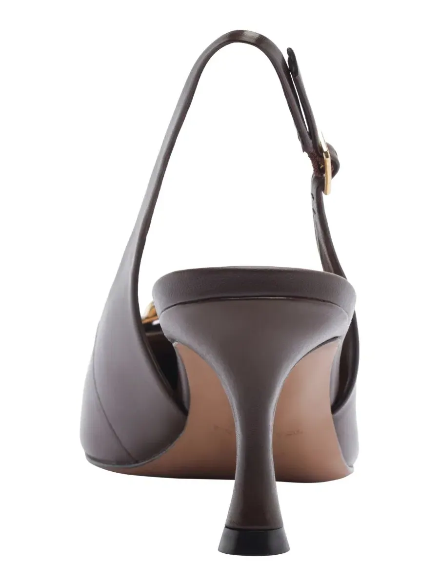 Туфли-лодочки Florence Mid Stiletto Arezzo — изображение 3 из 5, какао