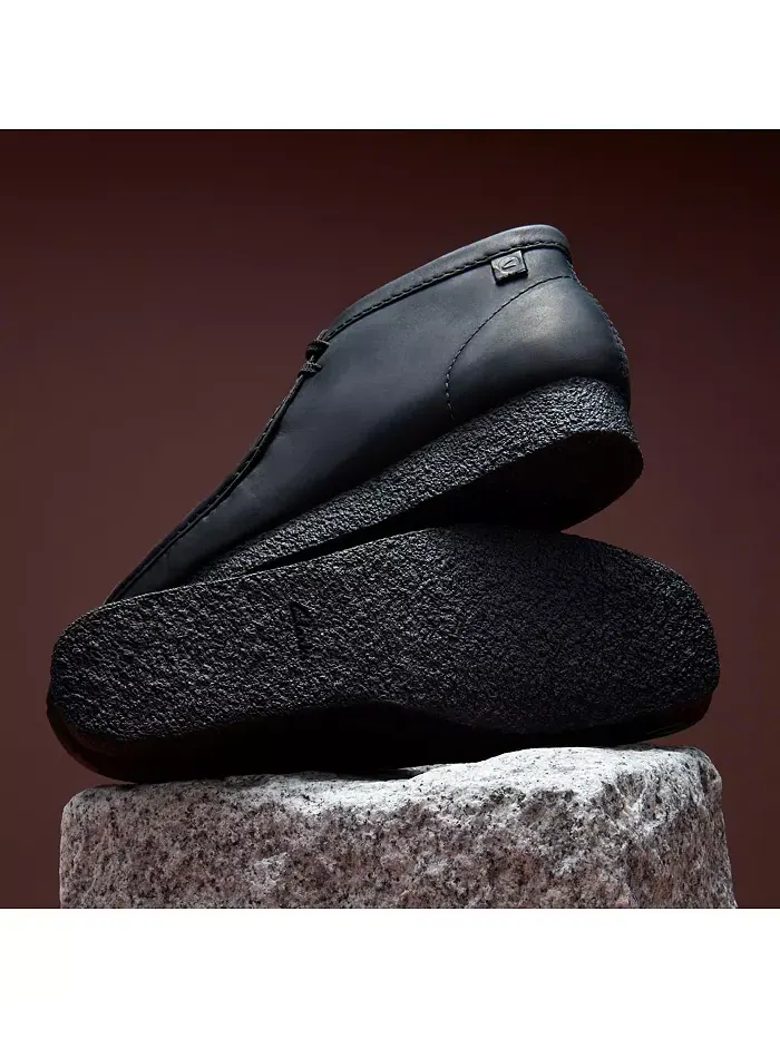 Ботинки мужские Clarks Shacre, кожаные — изображение 3 из 8, черный