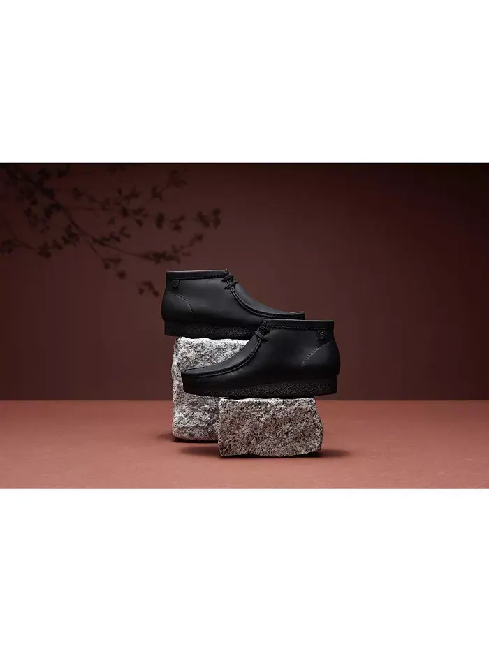 Ботинки мужские Clarks Shacre, кожаные — изображение 6 из 8, черный