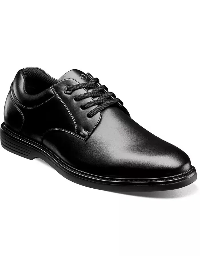 Мужские оксфорды Wade Plain Toe с защитой от скольжения Nunn Bush — изображение 1 из 8, черный
