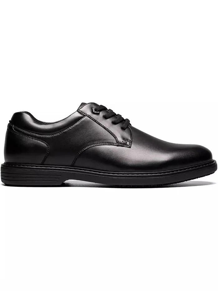 Мужские оксфорды Wade Plain Toe с защитой от скольжения Nunn Bush — изображение 2 из 8, черный