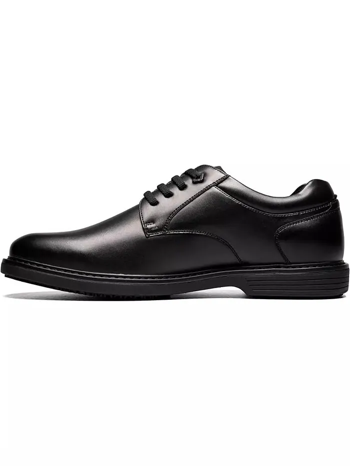 Мужские оксфорды Wade Plain Toe с защитой от скольжения Nunn Bush — изображение 6 из 8, черный