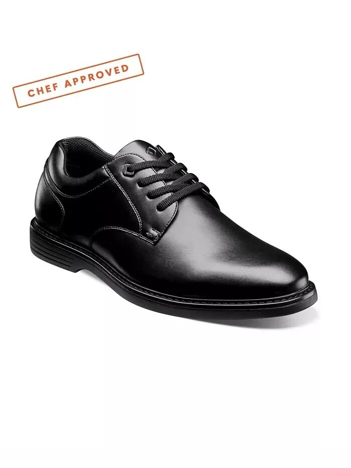 Мужские оксфорды Wade Plain Toe с защитой от скольжения Nunn Bush — изображение 8 из 8, черный