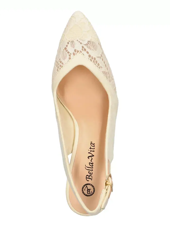 Женские туфли-лодочки Marquette Slingback Bella Vita — изображение 4 из 7, кремовый