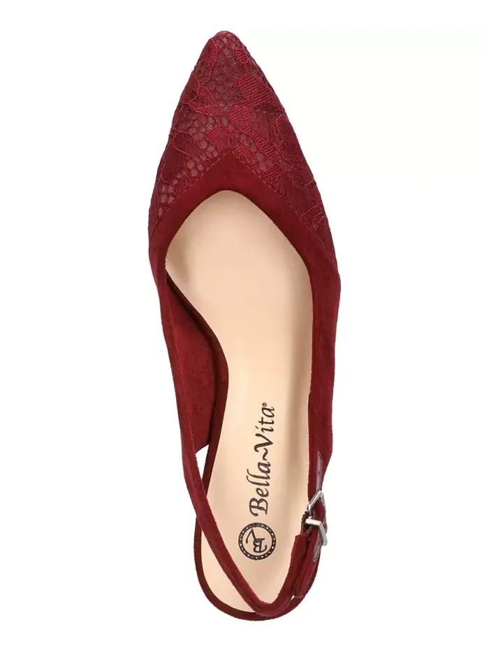 Женские туфли-лодочки Marquette Slingback Bella Vita — изображение 4 из 7, бордовый